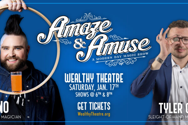 Cherry on Top Ice Cream Bike-Day 1: 2 Tickets to Amaze & Amuse at Wealthy Theatre (Jan 17th or Feb 21st)  Day 2:  2 Tickets to Amaze & Amuse at Wealthy Theatre (Jan 17th or Feb 21st)